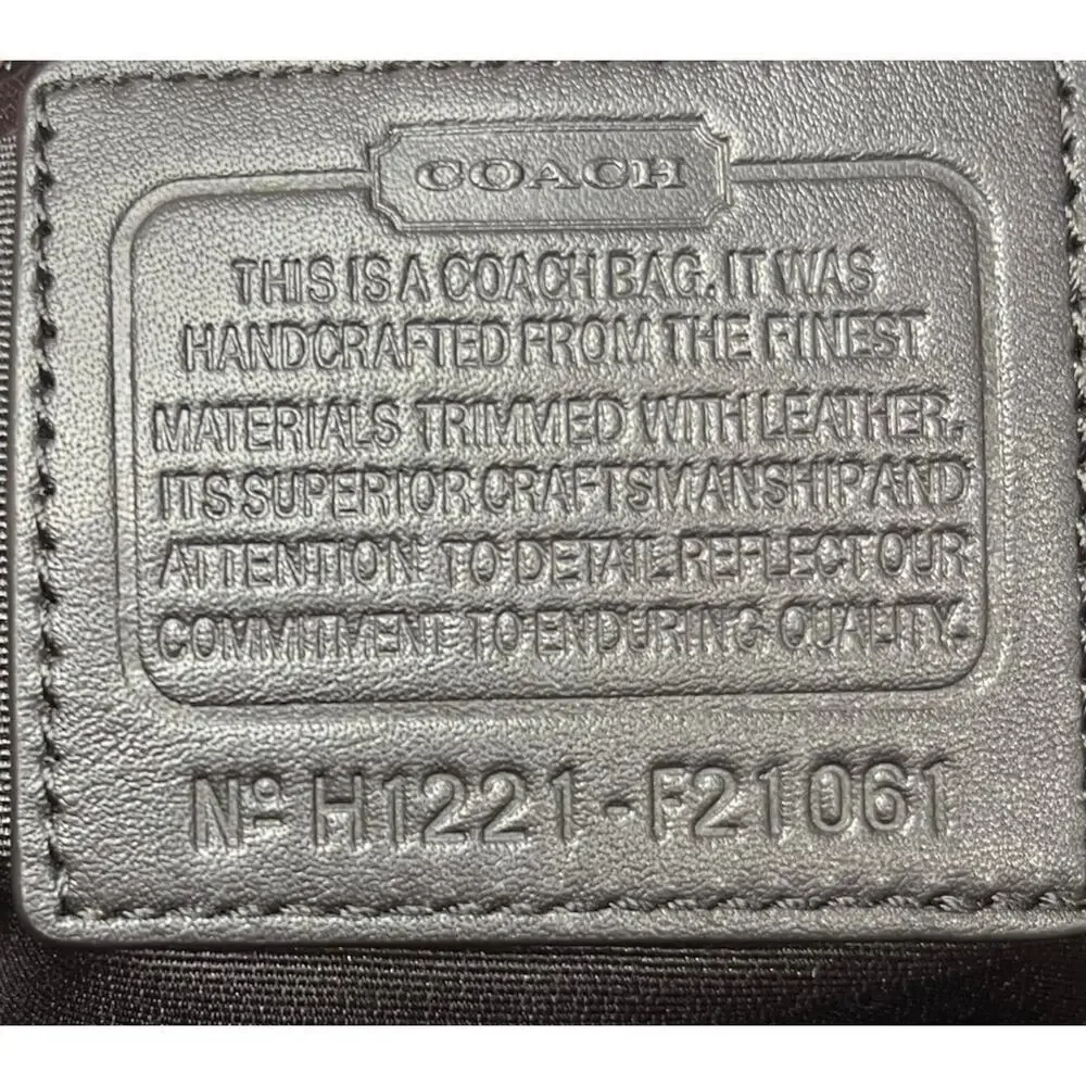 Coach F21061 Metallic Ocelot Tote Bag